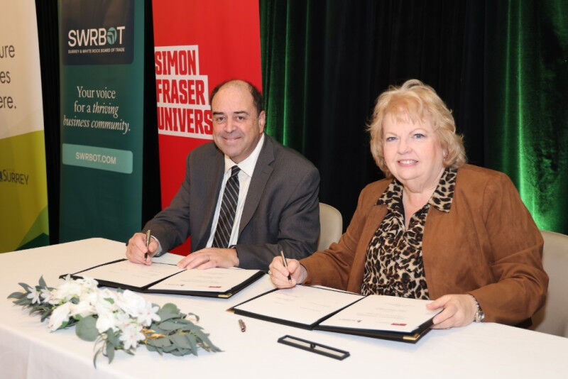Dilson Rassier, SFU’s Provost and Vice-President Academic, and Brenda Lock